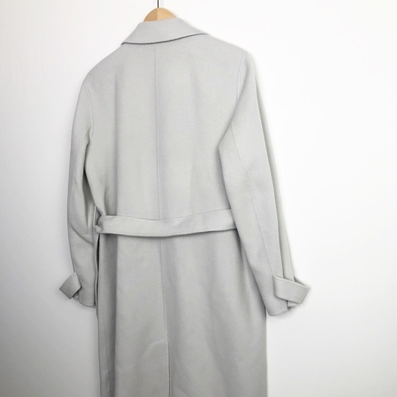 THEORY Stone Winsome wrap wool trenchcoat - Picture 11 of 14